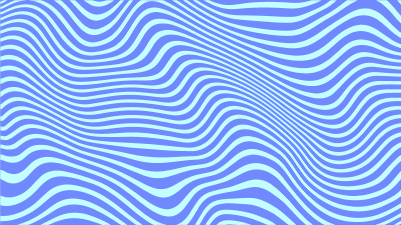 Virtaavat siniset aallot geometrinen vinyylimatto - Tenstickers