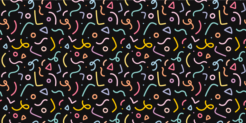 Värikkäitä abstrakteja pyörteitä geometrinen vinyylimatto - Tenstickers