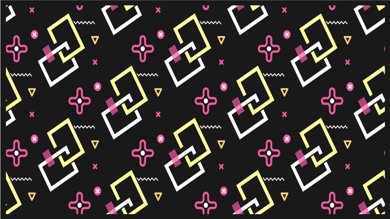 Moderni kuvioiden leikki geometrinen vinyylimatto - Tenstickers
