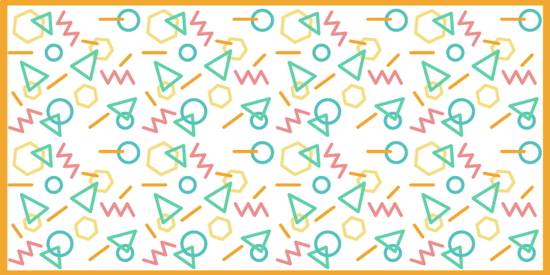 Värikkäitä muotoja vinyylimatto - Tenstickers