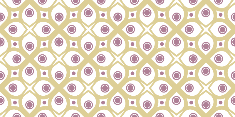 Geometristen ympyröiden kuvio mosaiikki vinyylimatto - Tenstickers