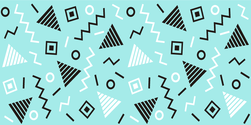 Lomakkeiden järjestely geometrinen vinyylimatto - Tenstickers