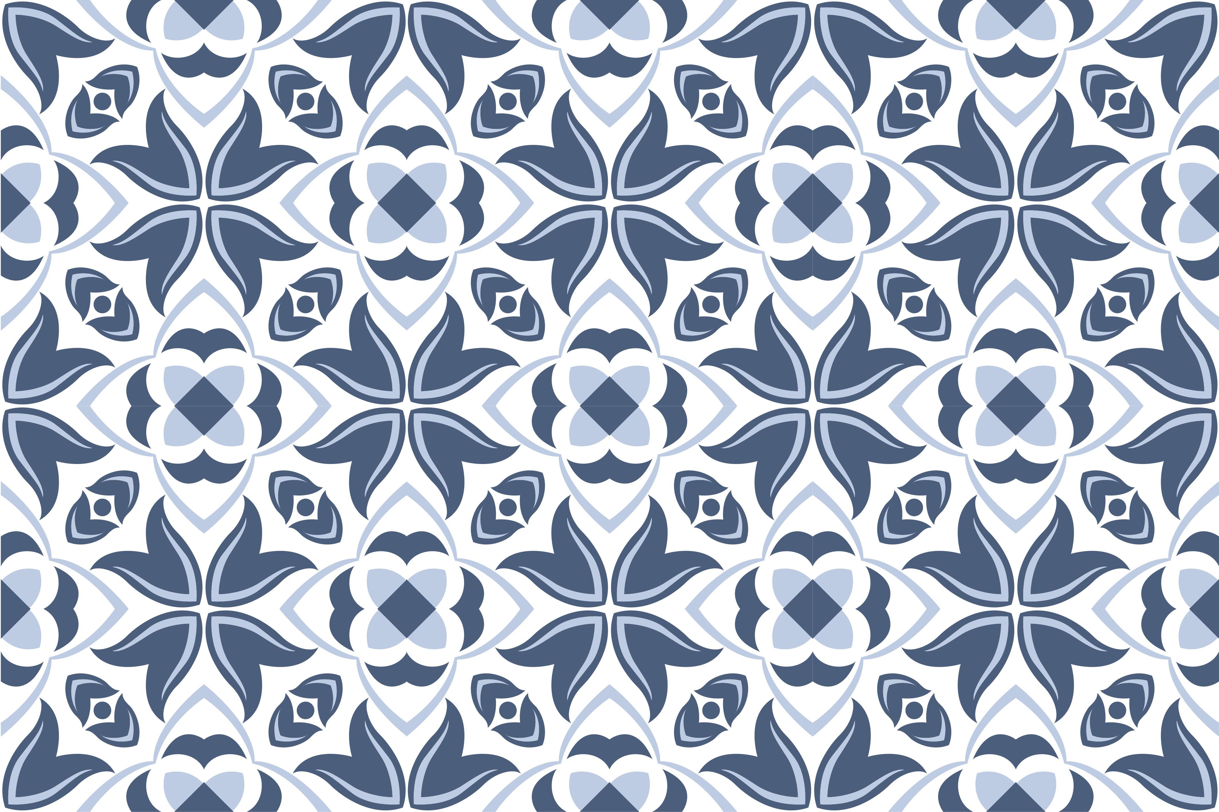 Tyylikäs harmaa kuvio mosaiikki vinyylimatto - Tenstickers