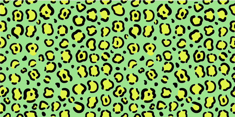 Elävä leopardikuvio eläin vinyylimatto - Tenstickers