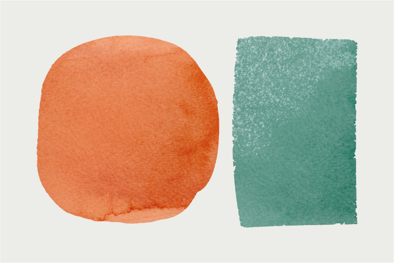 Abstraktit segmentit olohuoneen vinyylimatto - Tenstickers