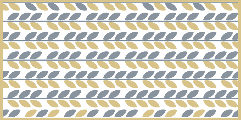 Lehtikuvio raidat luonto vinyylimatto - Tenstickers