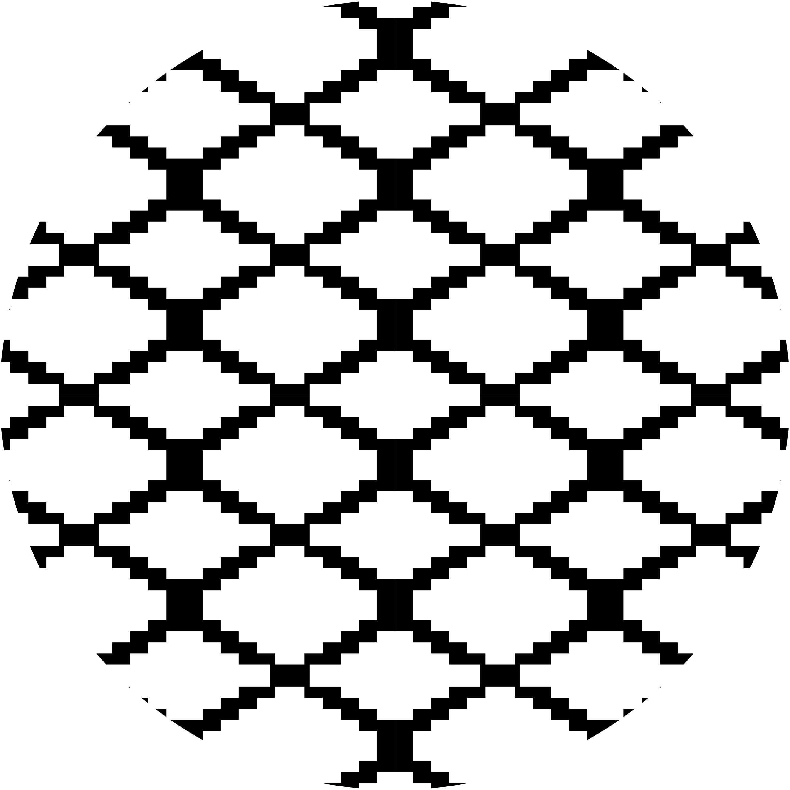 Moderni mustavalkoinen geometrinen vinyylimatto - Tenstickers