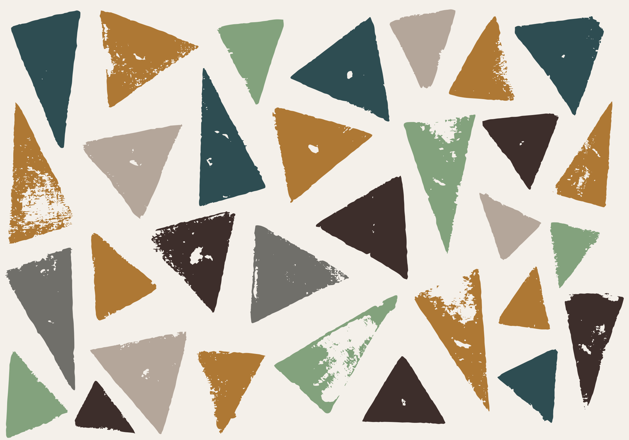 Eloisa kolmio-aihe minimalistinen vinyylimatto - Tenstickers