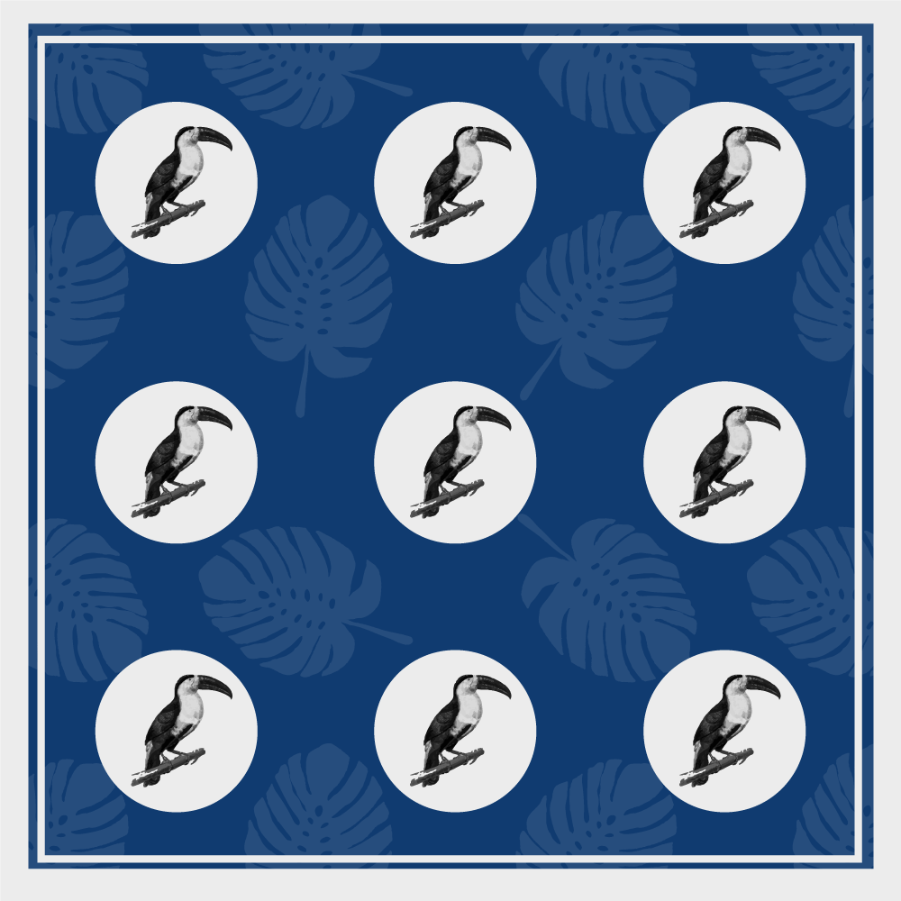 Trooppinen tukaanikuvio eläin vinyylimatto - Tenstickers