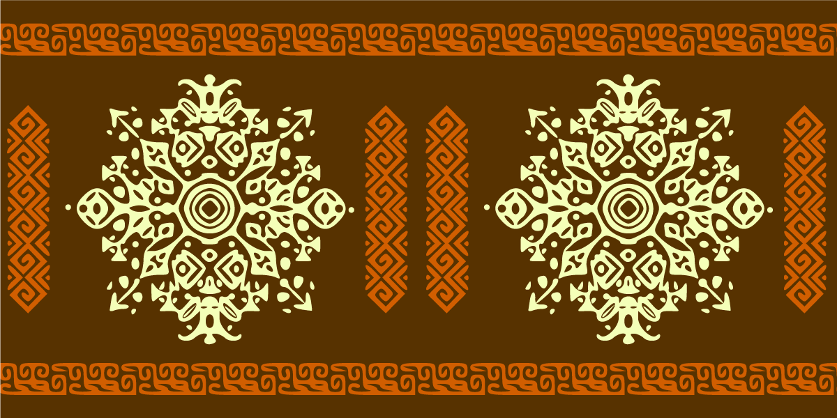 Mandala-aiheinen kokonaisuus vinyylimatto mandala - Tenstickers