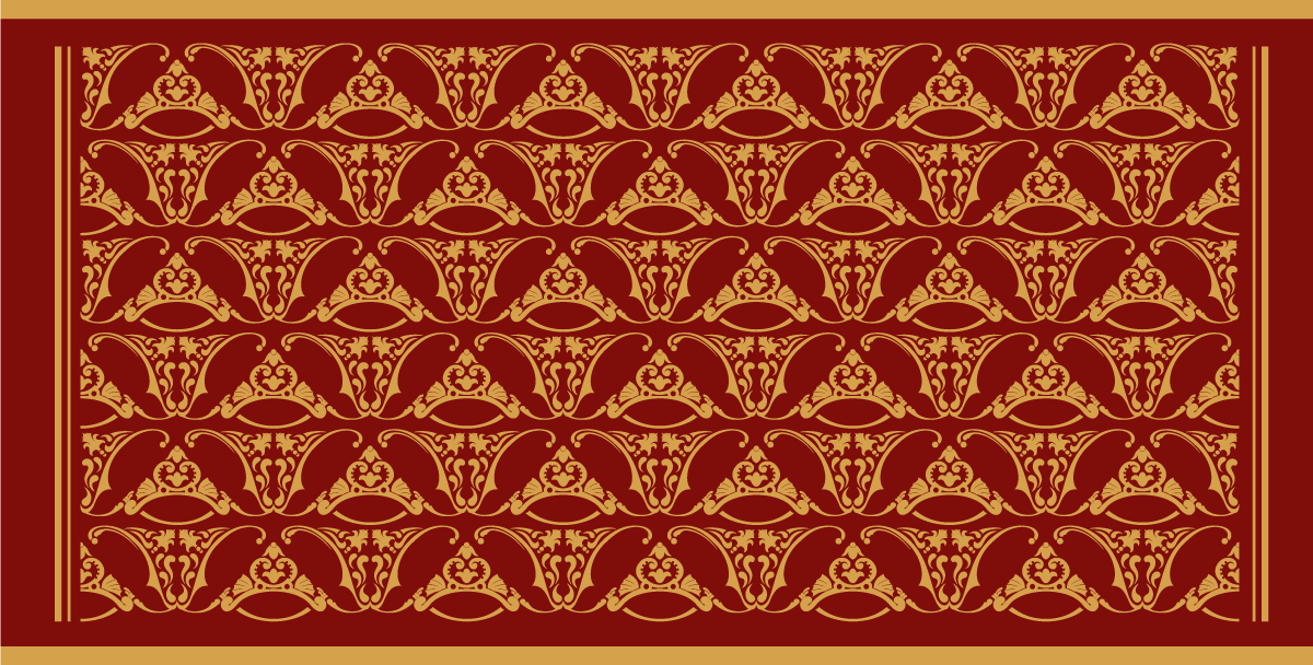 Mandala-vaikutteista eleganssia vinyylimatto retro - Tenstickers