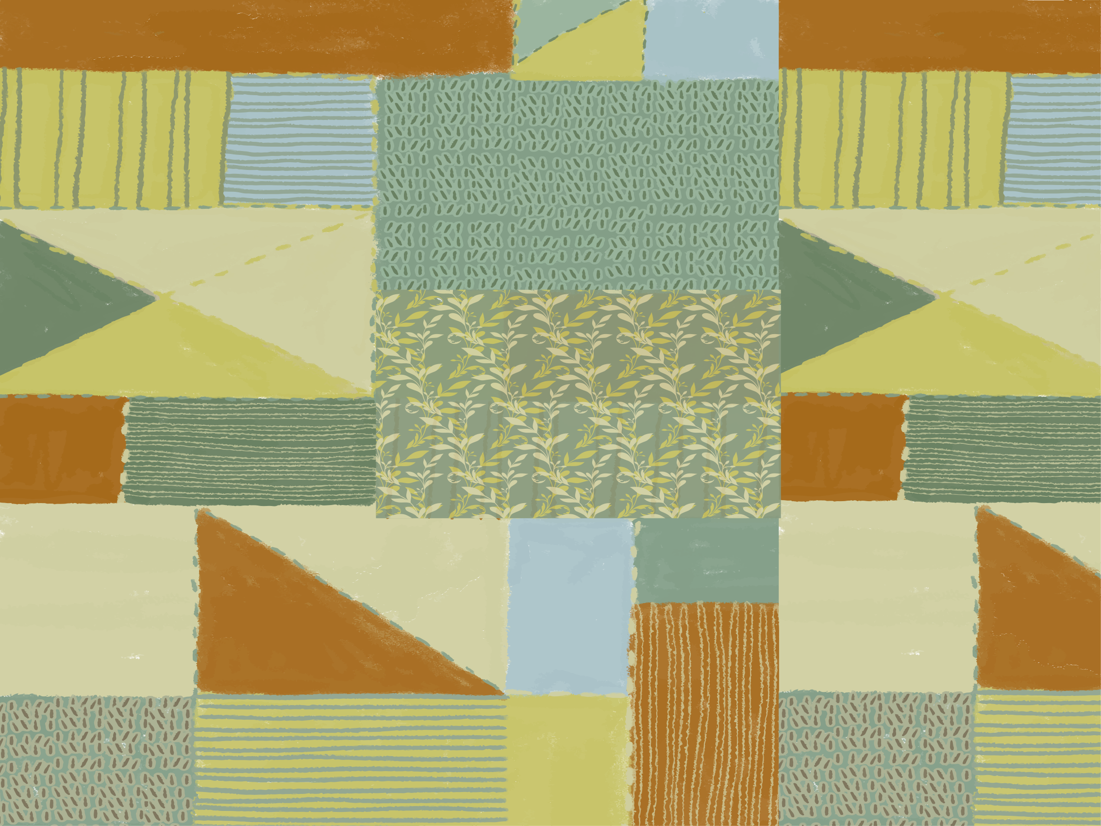 Geometrinen tilkkutäkki kuvakudos geometrinen vinyylimatto - Tenstickers