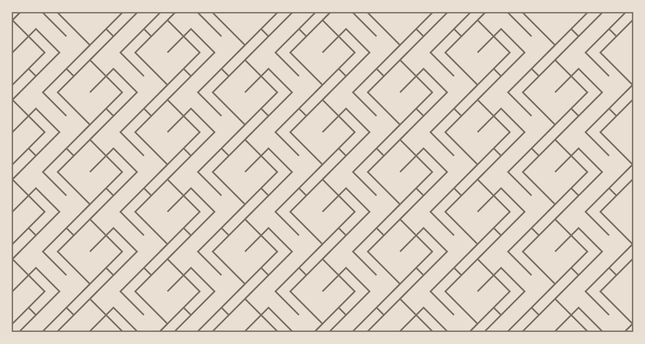 Geometrinen labyrinttimuotoilu vinyylimatto - Tenstickers
