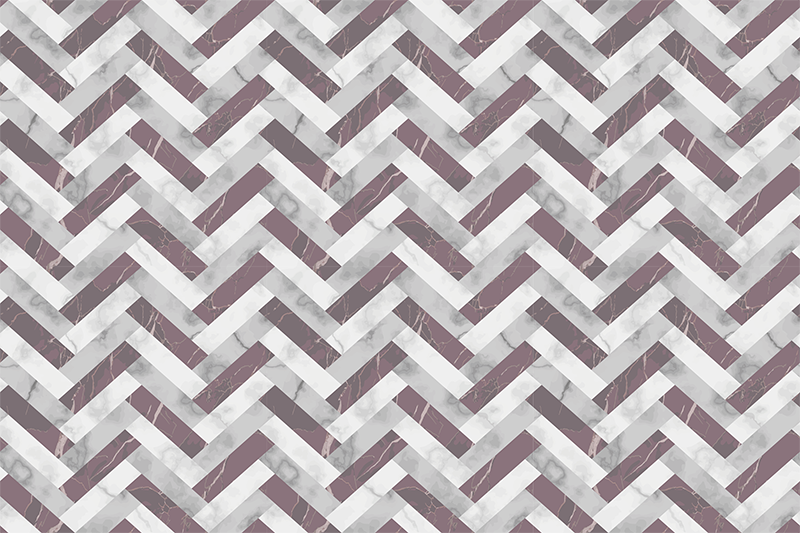 Chevron-kuviopeitto geometrinen vinyylimatto - Tenstickers
