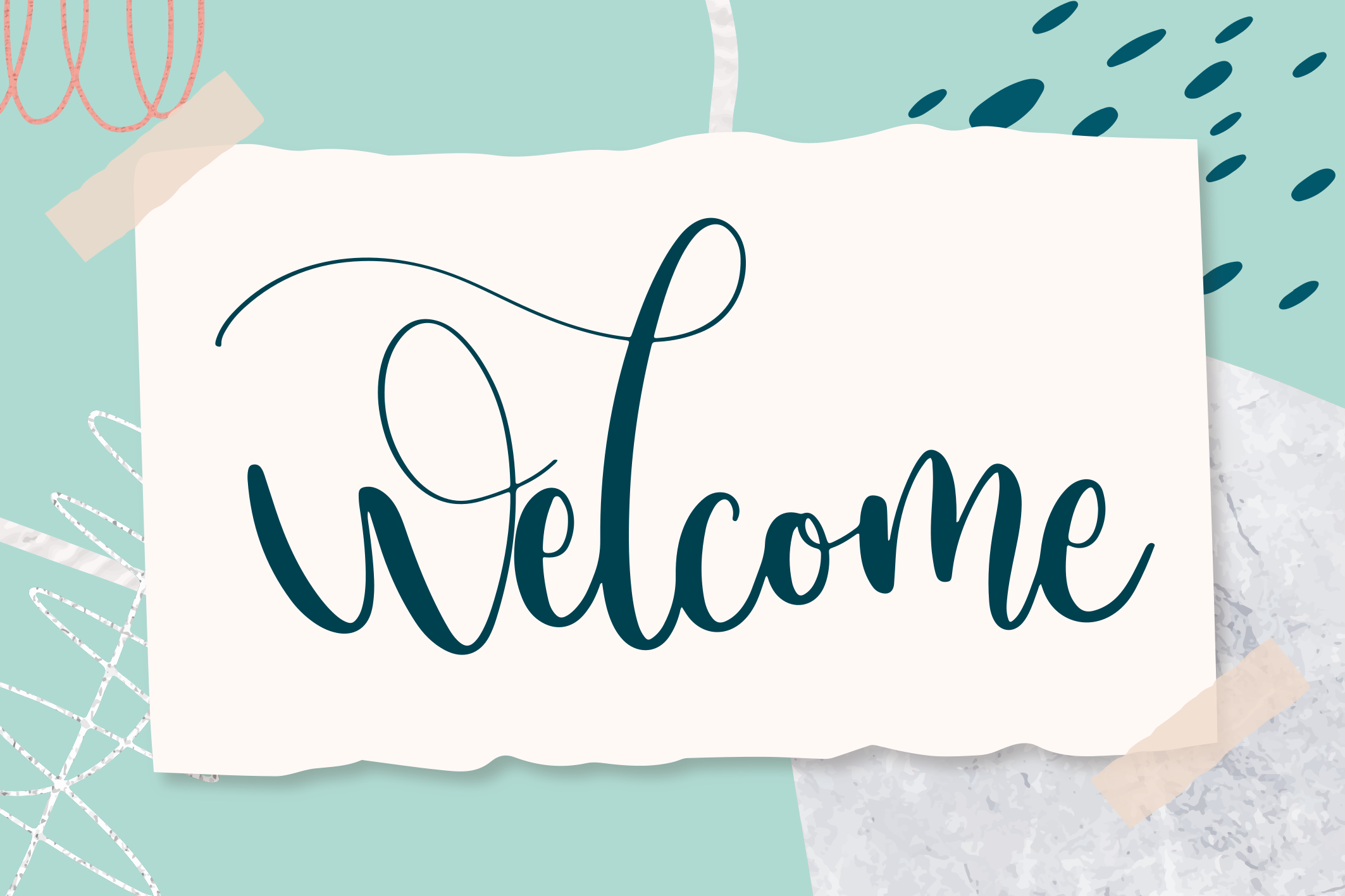 Tyylikäs sisääntuloteksti lauseke vinyylimatto - Tenstickers