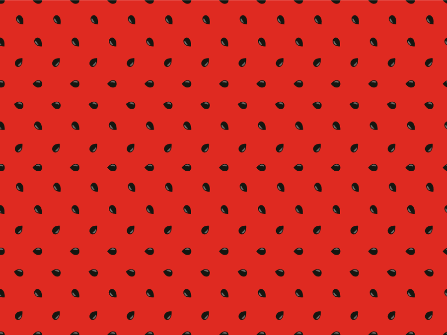 Punainen siemenkuvio vinyylimatto keittiöön - Tenstickers