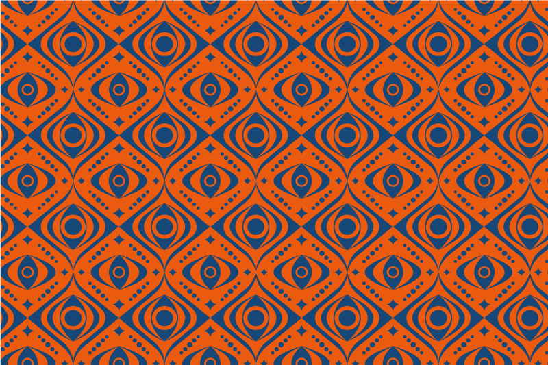 Geometrinen silmäkuvio vinyylimatto - Tenstickers