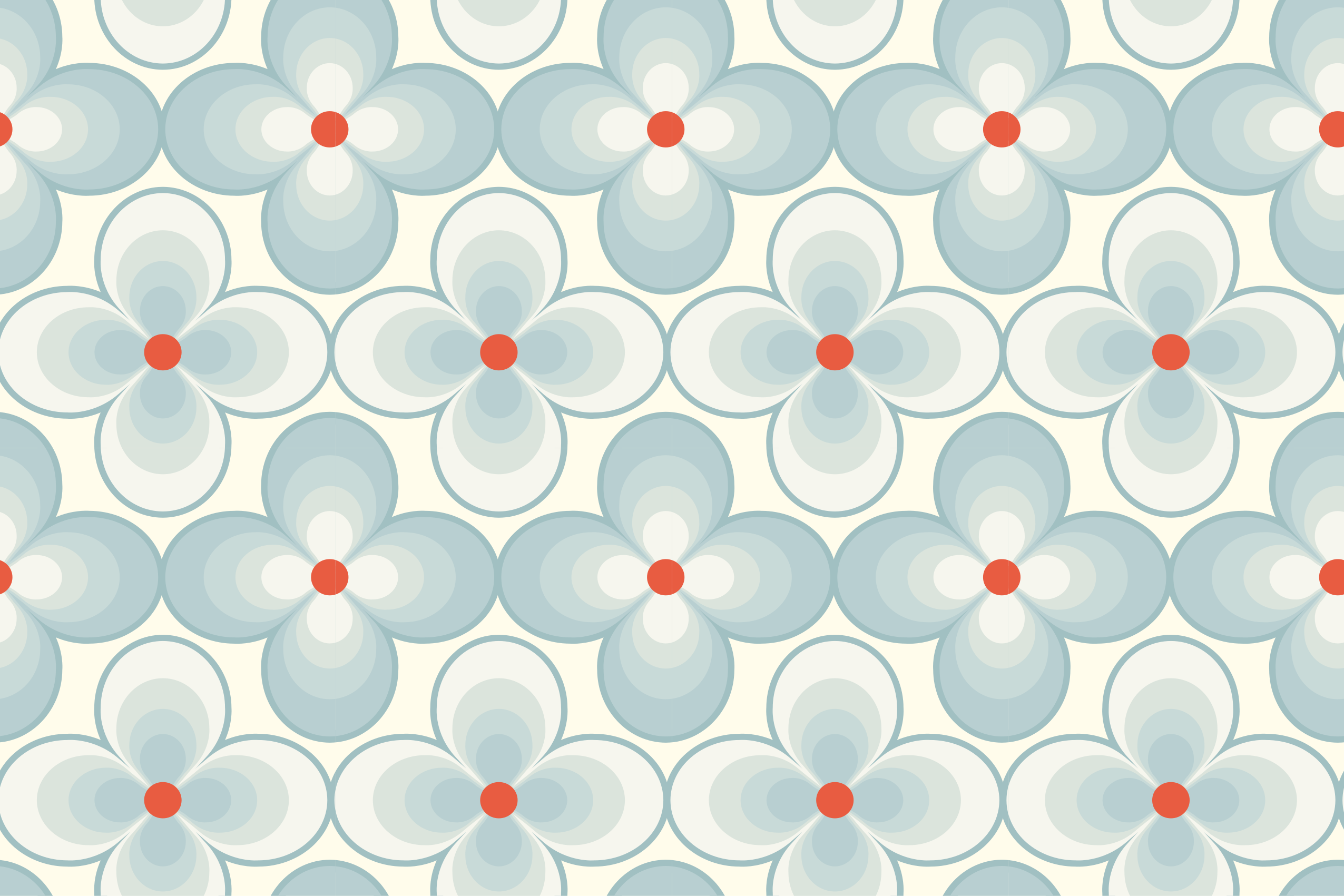 Geometrinen kukkakuvio laatta kuvioinen vinyylimatto - Tenstickers