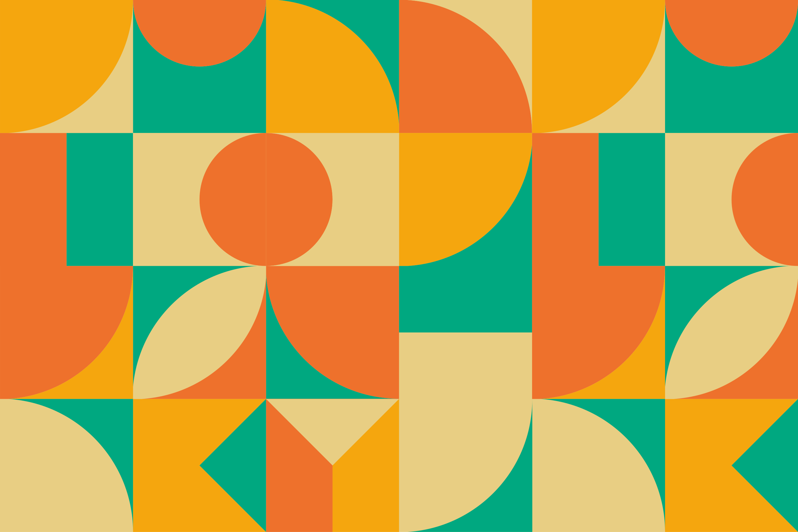 Värikäs geometrinen kuvio vinyylimatto - Tenstickers