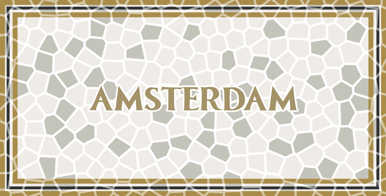 Amsterdamin mosaiikki mosaiikki vinyylimatto - Tenstickers