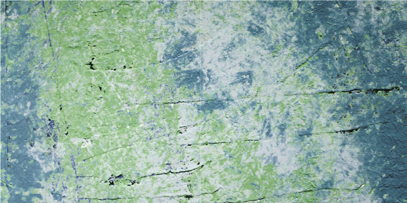 Sinisiä sävyjä vintage-seinä vinyylimatto retro - Tenstickers