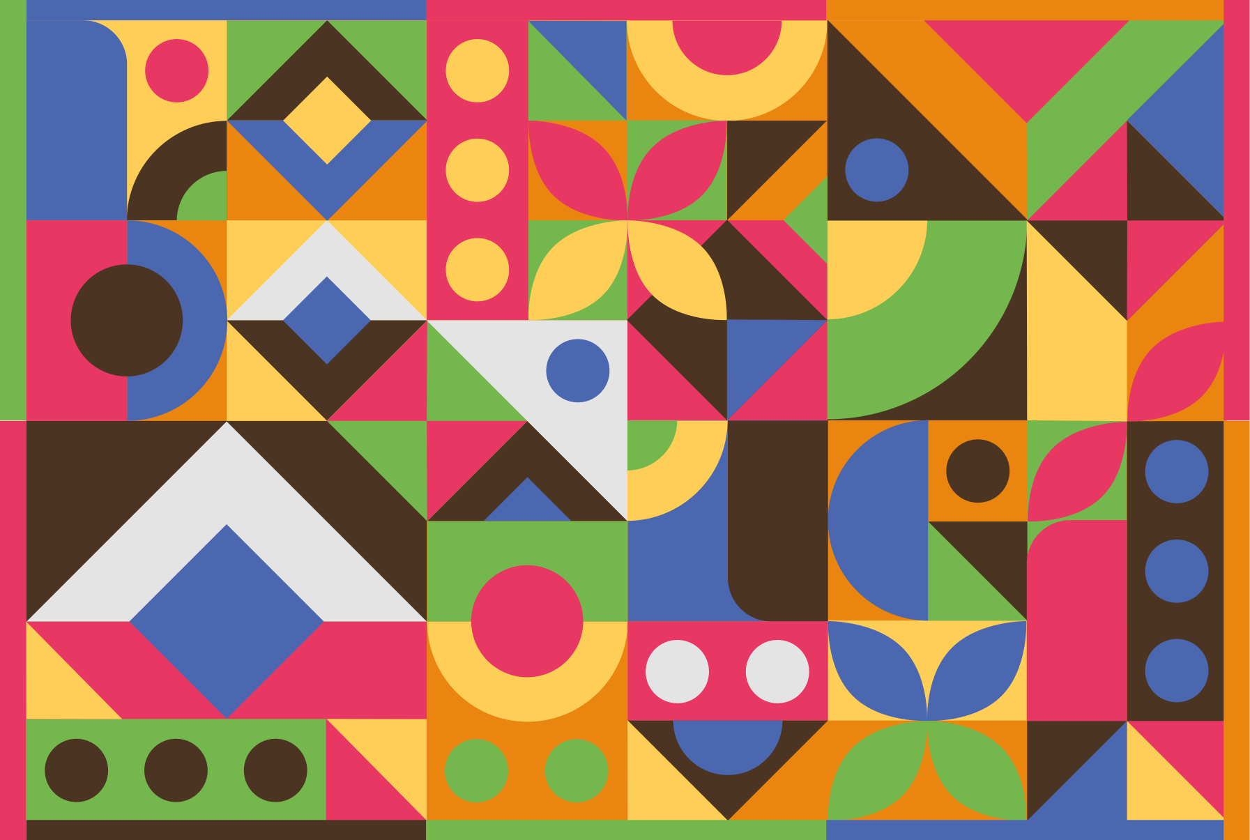 Geometriset muodot roiskuvat vinyylimatto geometrinen - Tenstickers