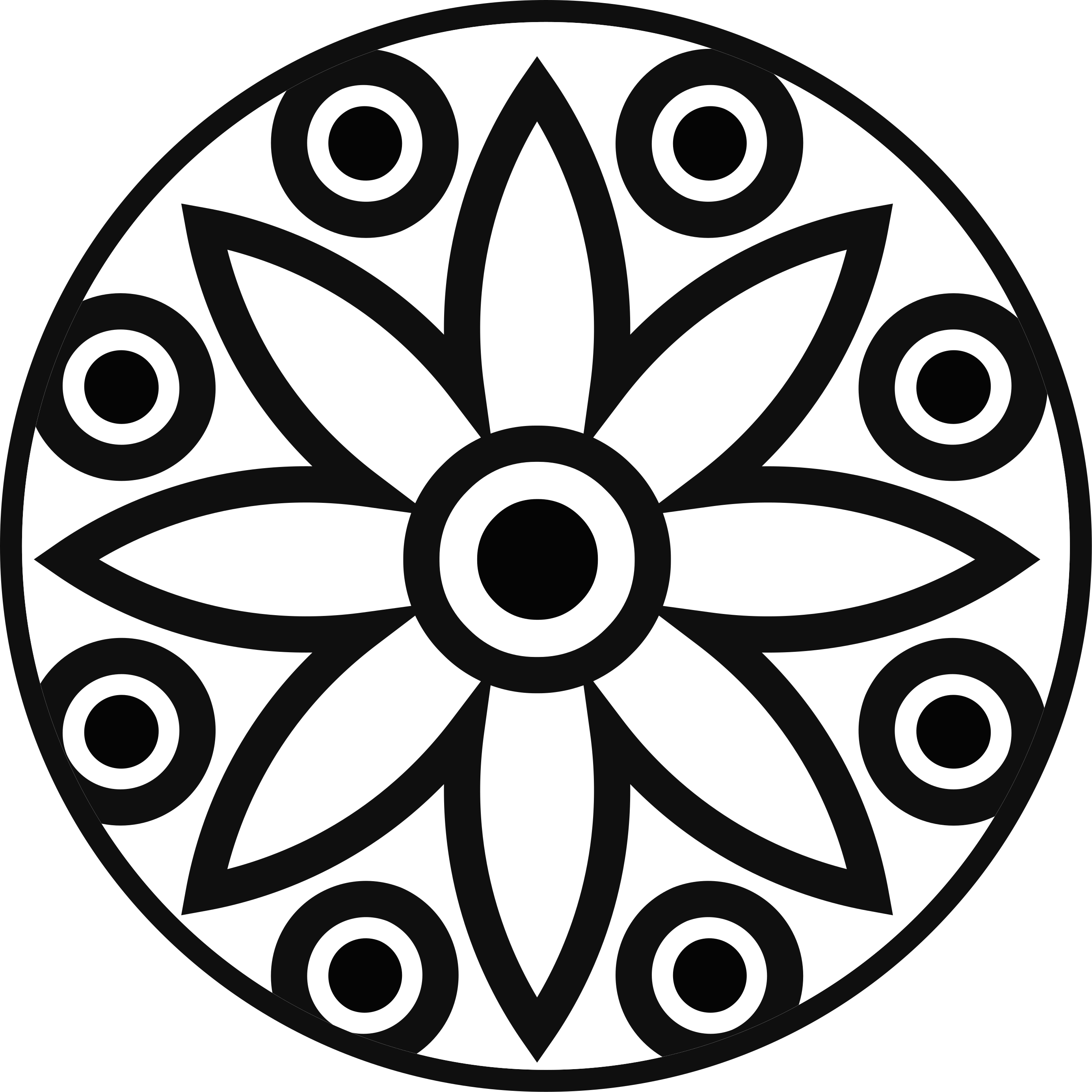Pyöreä mandala suunnittelu vinyylimatto geometrinen - Tenstickers