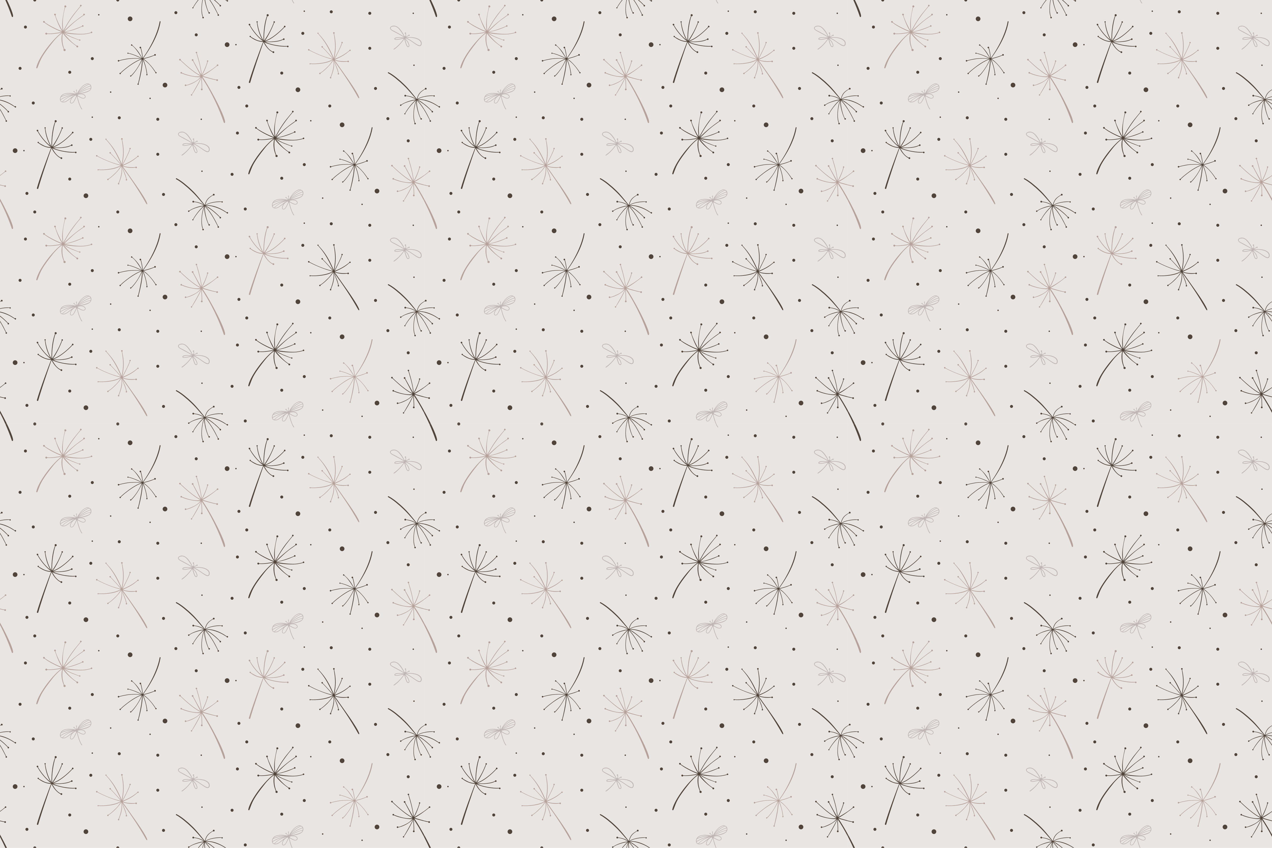 Voikukan kuvio kukka vinyylimatto - Tenstickers