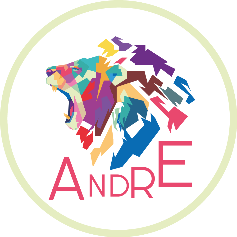 Värikäs leijonan personointi nimi vinyylimatto - Tenstickers