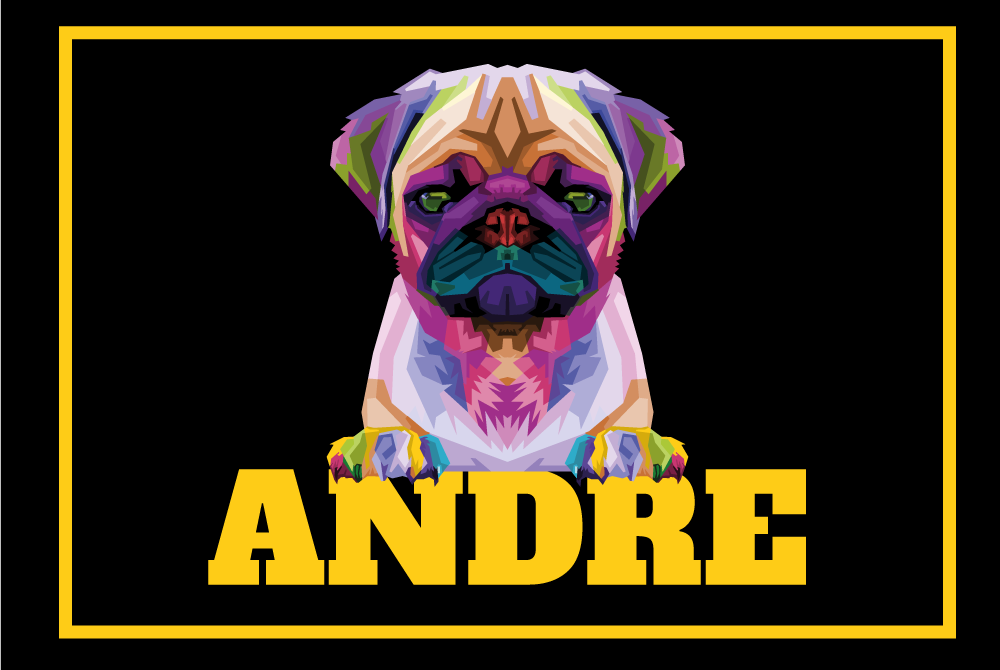 Mukautettava lemmikki nimi vinyylimatto - Tenstickers