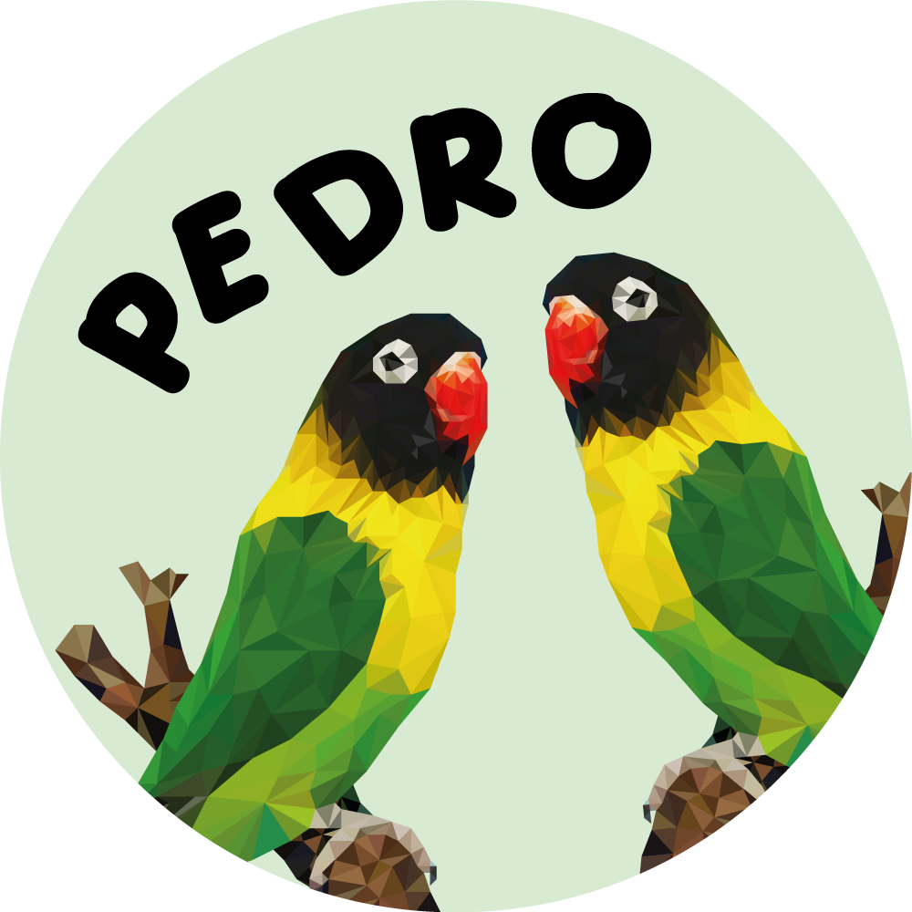 Mukautettavat rakaslinnut nimi vinyylimatto - Tenstickers