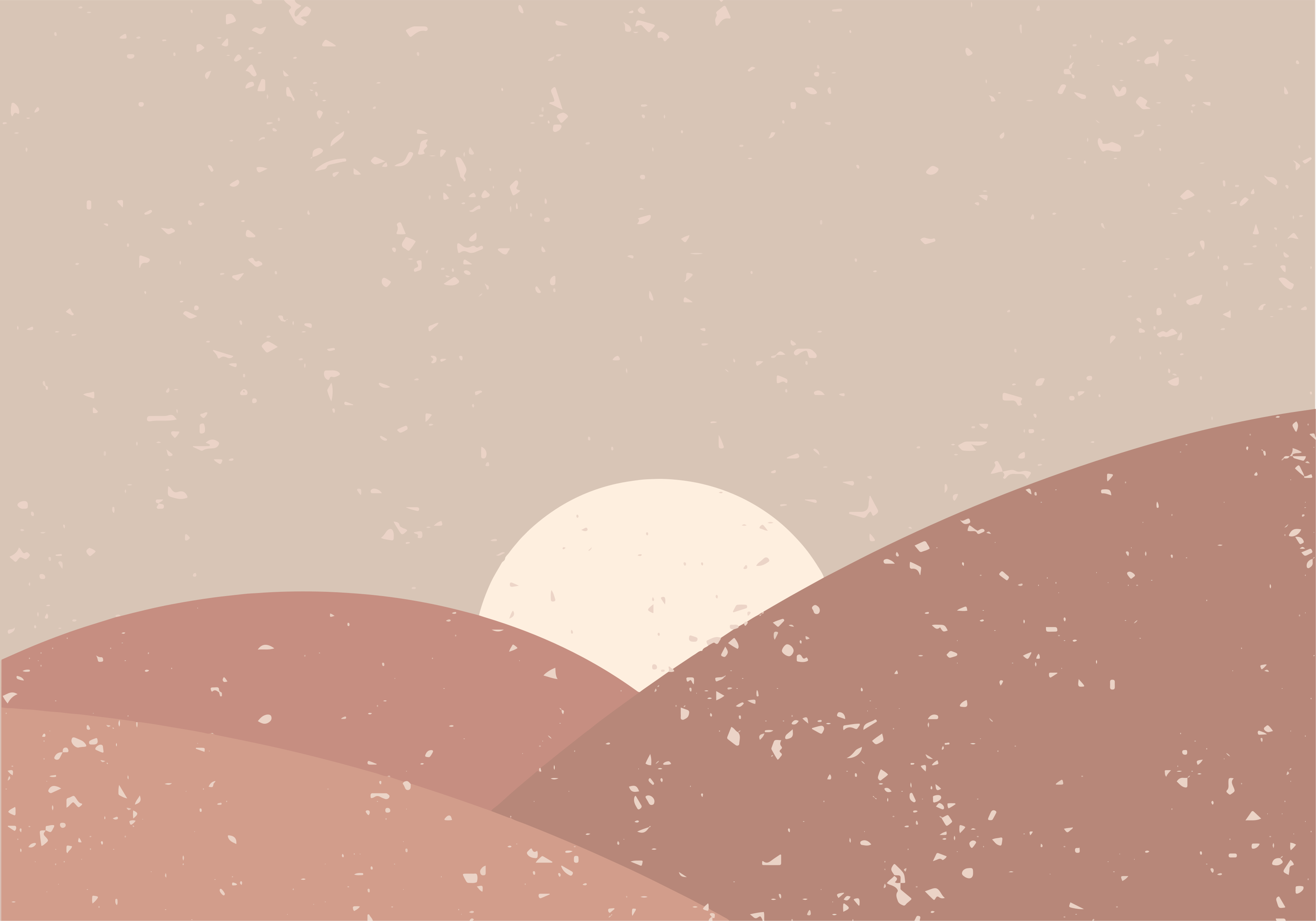 Abstrakti maisema vinyylimatto minimalistinen - Tenstickers