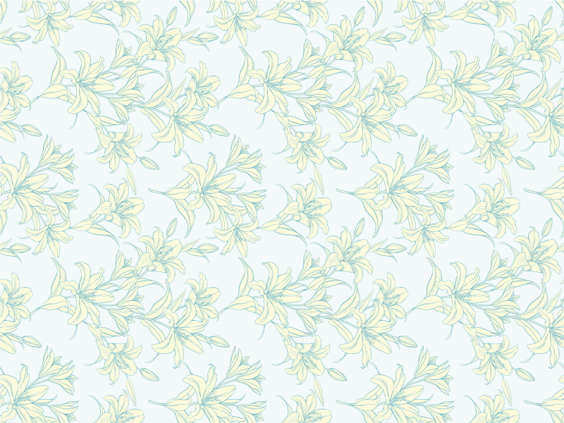 Lempeä kukka-aihe vinyylimatto - Tenstickers