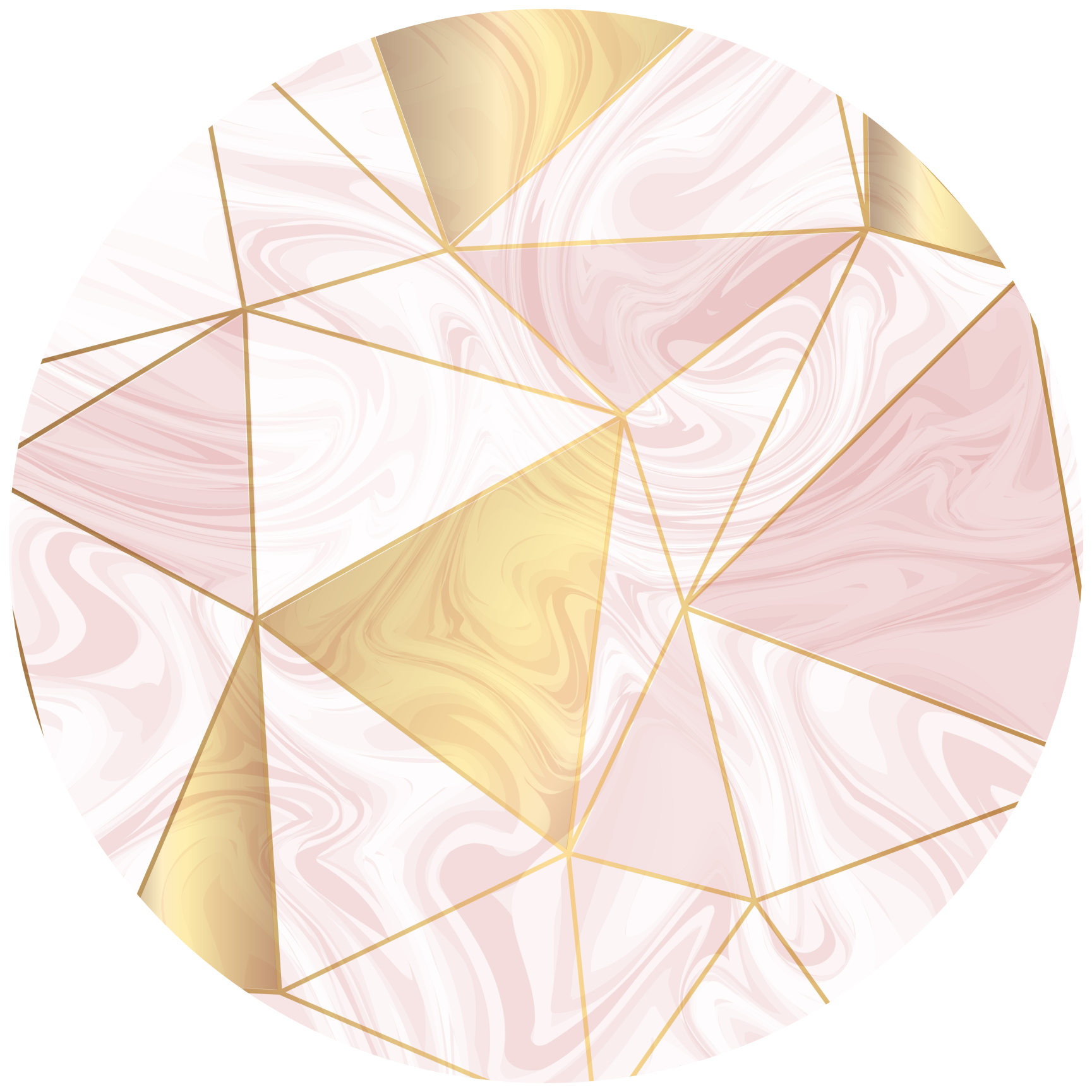 Geometrinen pastellimosaiikki geometrinen vinyylimatto - Tenstickers