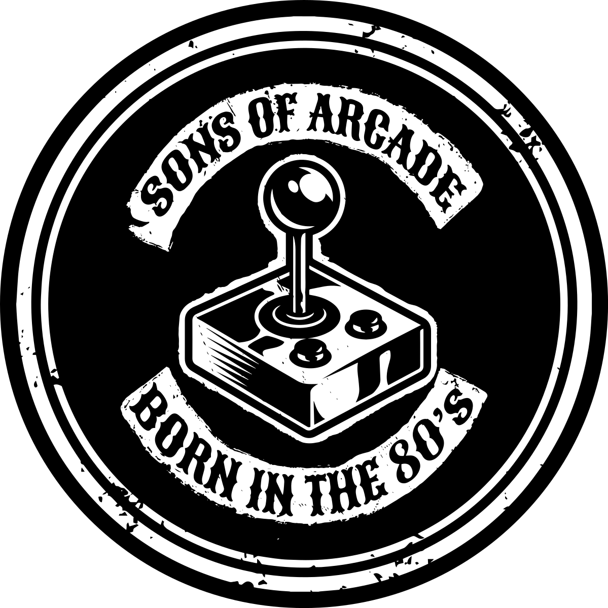 Arcade nostalgia syntynyt 80-luvulla lauseke vinyylimatto - Tenstickers