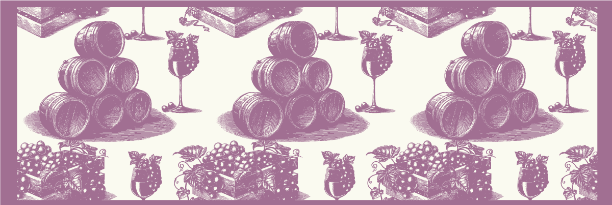 Viinikellarin luonnosestetiikka vinyylimatto retro - Tenstickers