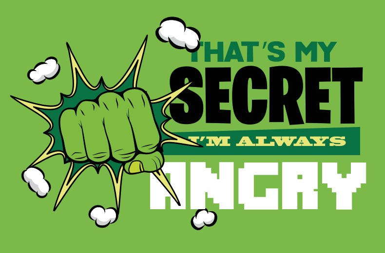 Olen aina vihainen Lisää vinyylimattoja lapsille - Tenstickers