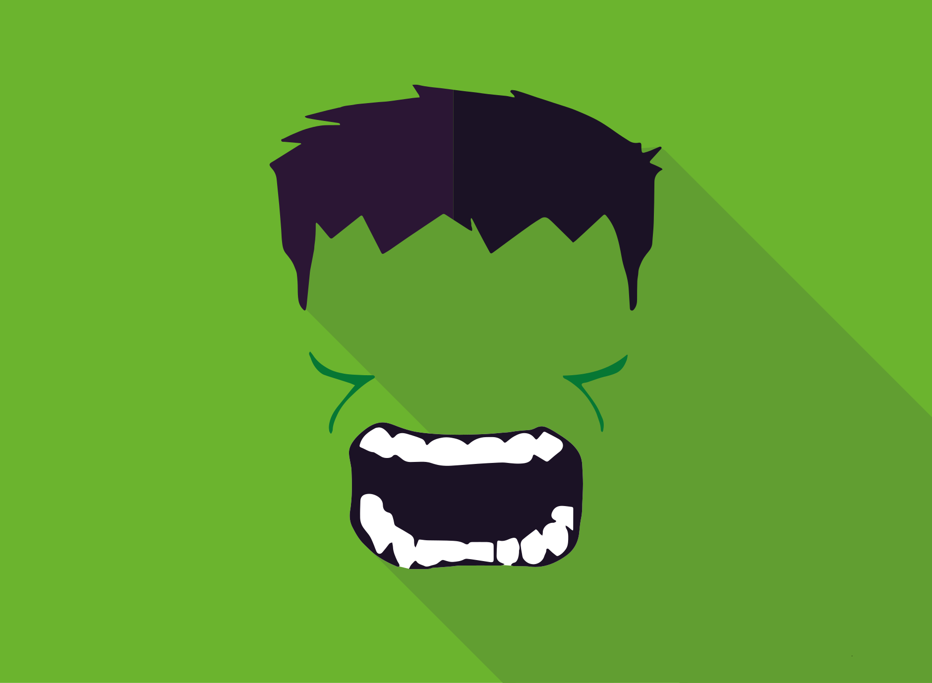 Vihreä supersankari Lisää vinyylimattoja lapsille - Tenstickers