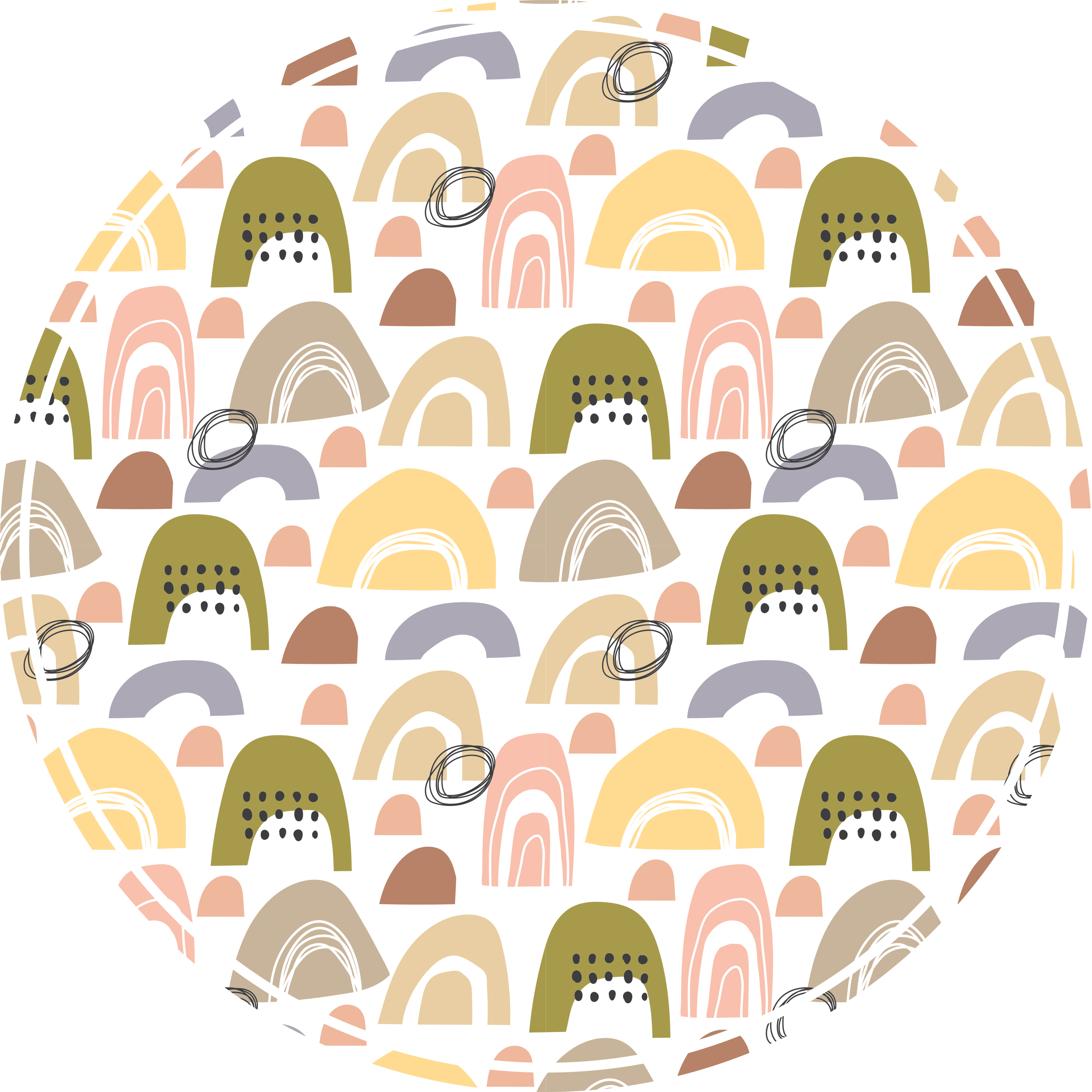 Pohjoismainen sateenkaarikuvio skandinaavinen vinyylimatto - Tenstickers