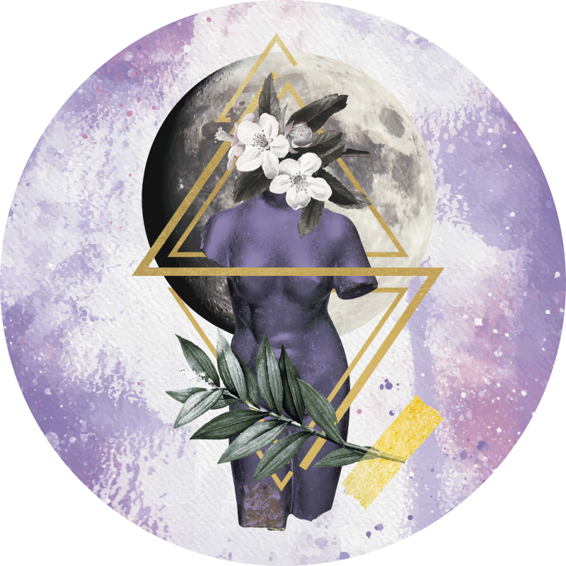 Digitaalinen kollaasi vinyylimatto moderni - Tenstickers