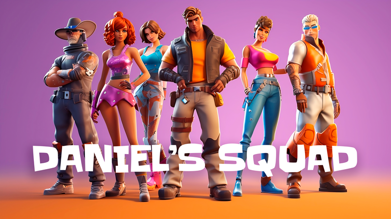 Hahmojen jengi Vinyylimatto makuuhuoneeseen - Tenstickers