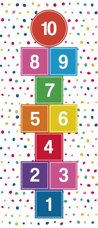 Värillinen humala peli vinyylimatto - Tenstickers