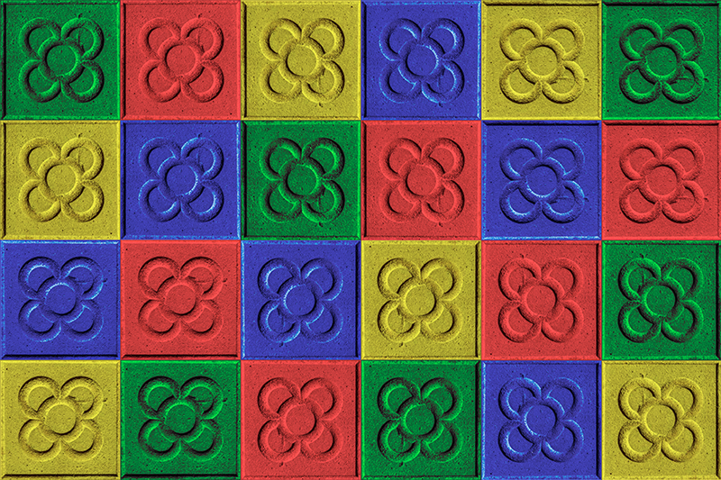 Pop art panot laatat olohuone vinyylimatto - Tenstickers