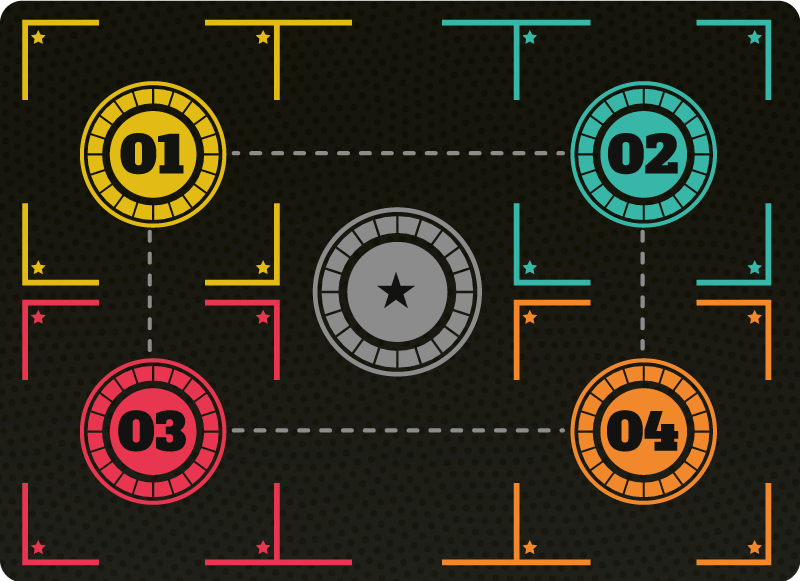 Koripallo harjoituksia suorakulmainen vinyylimatto - Tenstickers