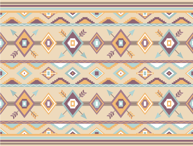 Etninen berberi beige vinyylimatto - Tenstickers