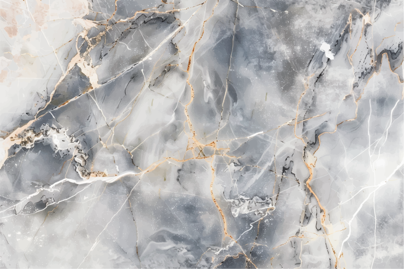 Sinertävän harmaa sävy marmori vinyylimatto - Tenstickers