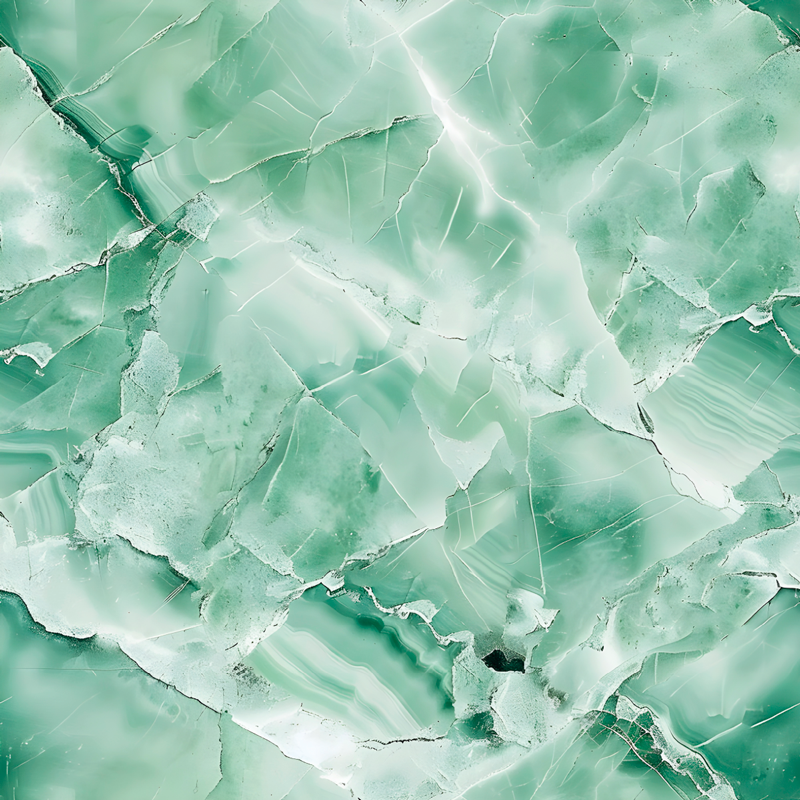 Vihreä pastelliväri marmori vinyylimatto - Tenstickers