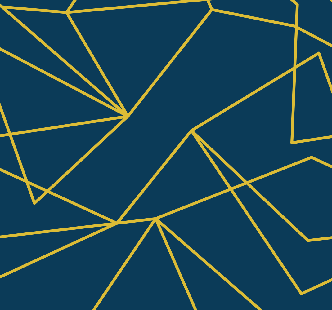 Geometriset kultaviivat sininen vinyylimatto - Tenstickers