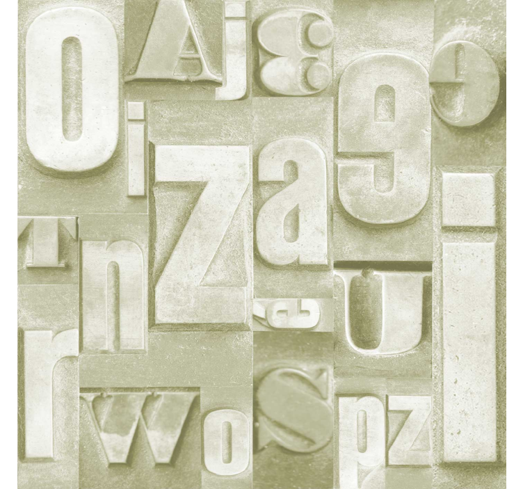 3d numerot ja kirjaimet tekstitapetti - Tenstickers