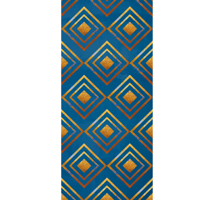 Timantteja ja viivoja geometrinen tapetti - Tenstickers